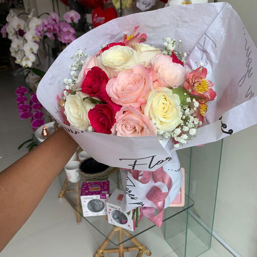 Buque Europeu c/12 rosas