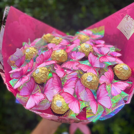 Buquê Borboleta com Ferrero