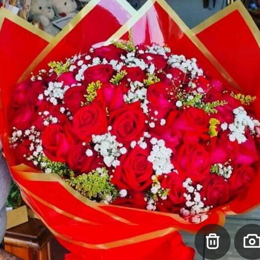 Buquê 50 rosas