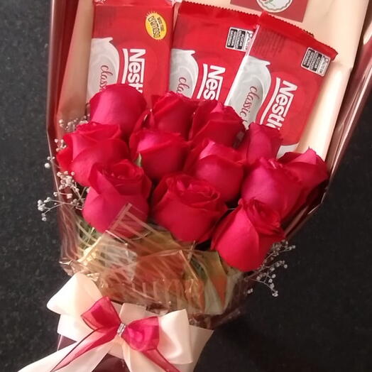 Buquê de Chocolate Barra Nestle