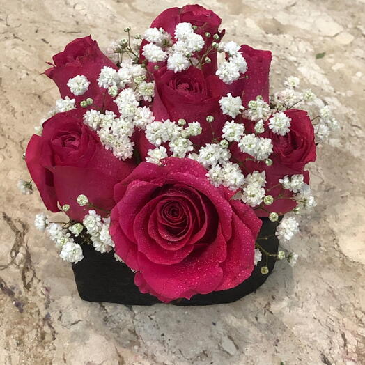 Coração de rosas