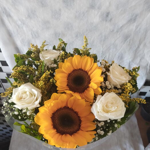 Rosas e Girassois