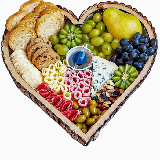 Tabua de Frios em Formato Coração