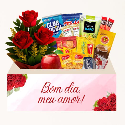 Cesta Cafe Bom Dia Meu Amor