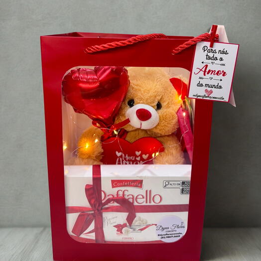 Presente na Sacola com Visor 20x30