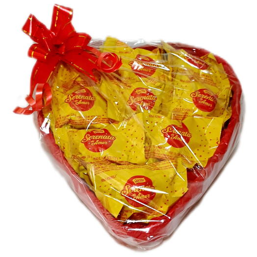 Coração c/9 Bombons Serenata de Amor
