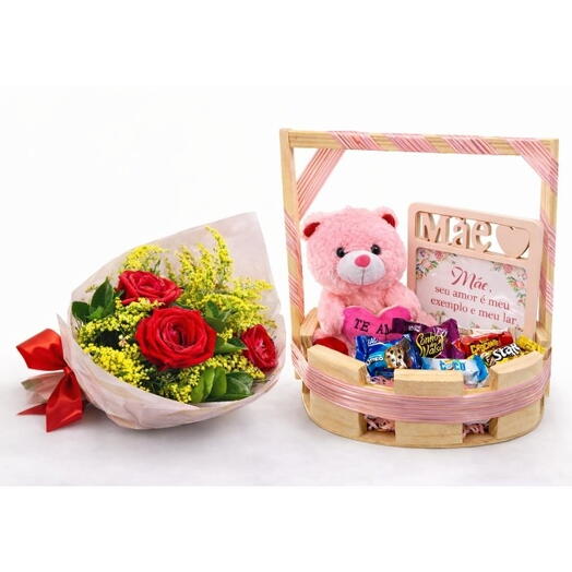 Combo Mãe, Buque e Cesta