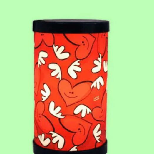 Abajur corações alado