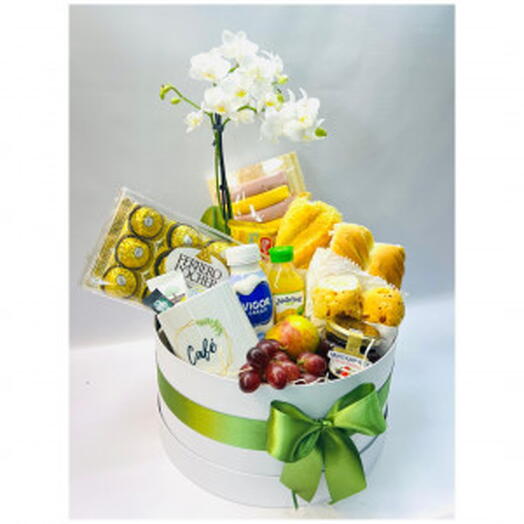 Box Cafe da Manhã Com Orquidea