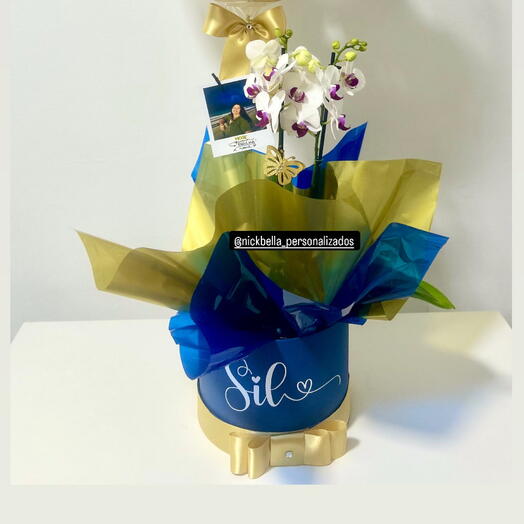 Box Luxo Orquidea com Balão