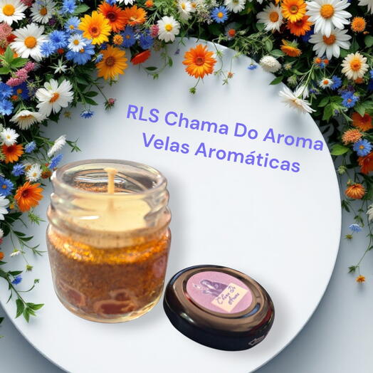 Vela Aromatica Baby Orange Bergamota e Capim Cidreira