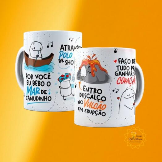 Canecas Bebo o Mar de Canudinho️ - PERSONALIZE A SUA