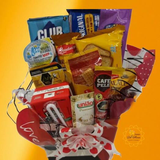 Cesta Mini Cafe com Amor