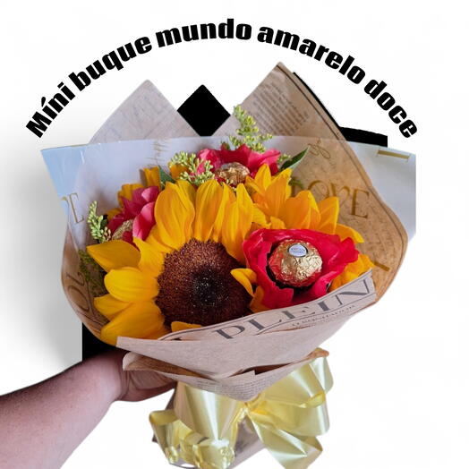Mini Buque Mundo Amarelo Doce