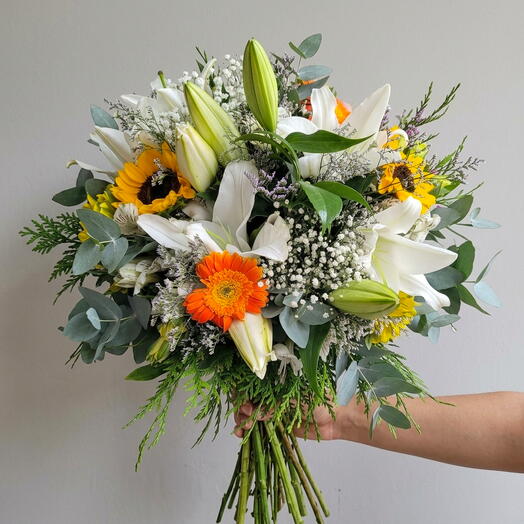 Bouquet de Lirios Branco Especial