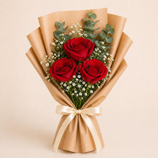 Ramalhete com 3 Rosas