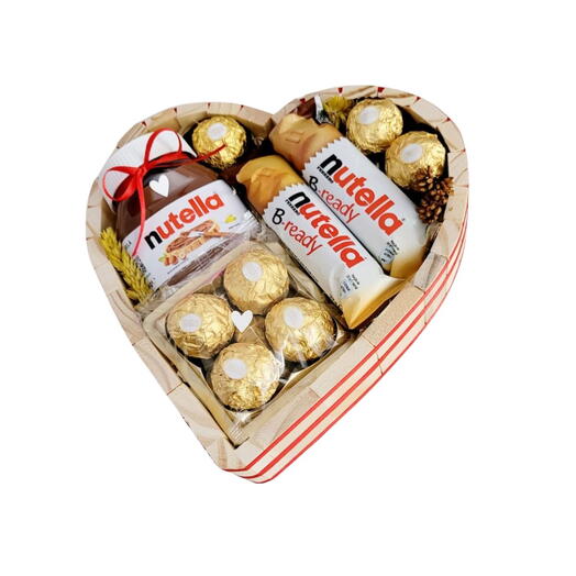 Cesta Coração Nutella