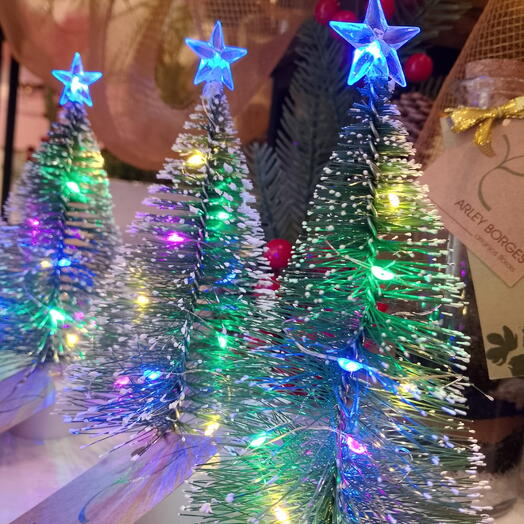 Arvore Nevada Natalina com Luzes (p)