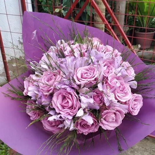 Buquê Pink de 20 Rosas