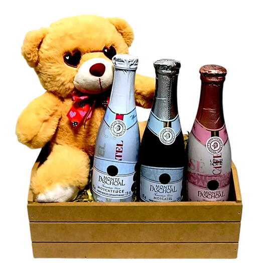 Cesta  Trio de Mini Vinhos