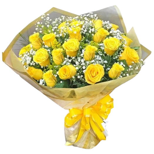 Buquê 20 Rosas Amarelas