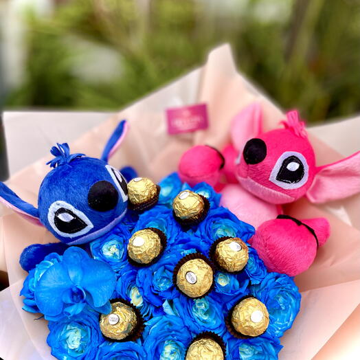 Buquê Stitch e Angel