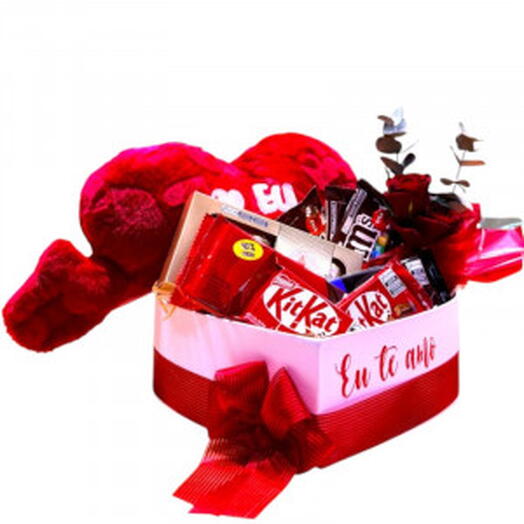 Box Coração Pelucia