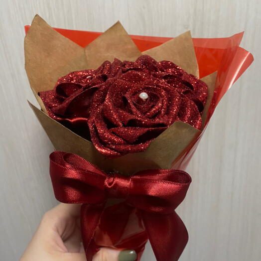 Três Rosas Com Brilho