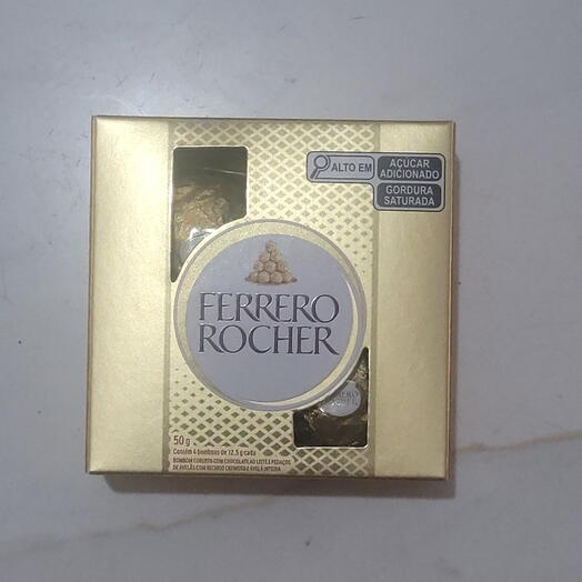 Chocolate Ferrero Rocher  com 4 unidades