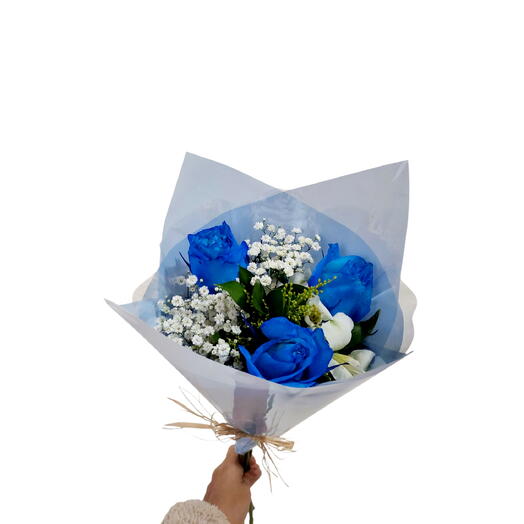 Buquê de Rosas Azuis
