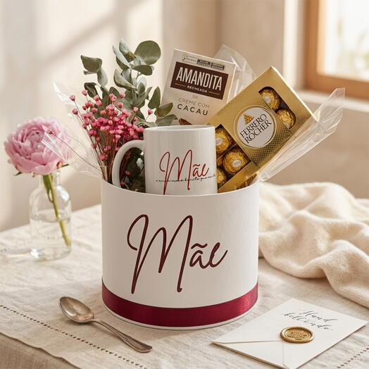 Cesta de Cafe da Manhã Dia das Mães - Mãe Inspiradora