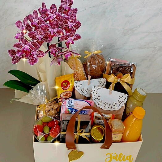 Cafe Com Mini Orquidea