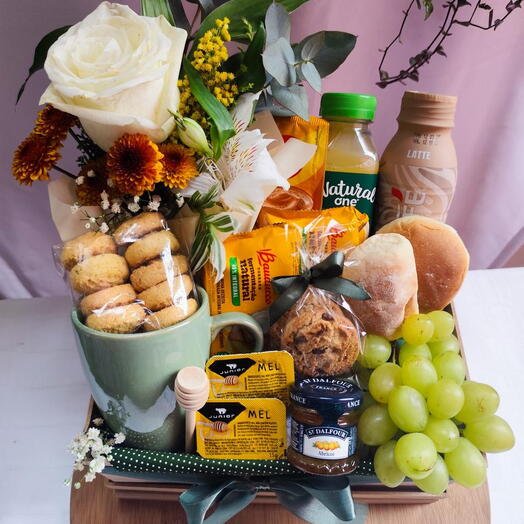 Cesta de Cafe da Manhã Belissima