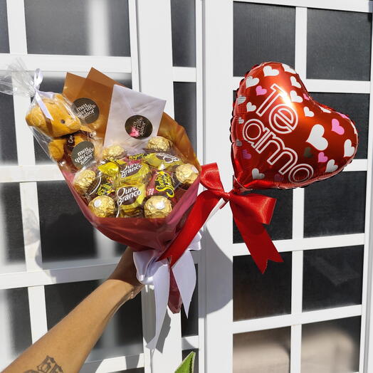 Dia das Mães - Buquê Ouro Branco, Sonho de Valsa, Ferrero Rocher Harmonia