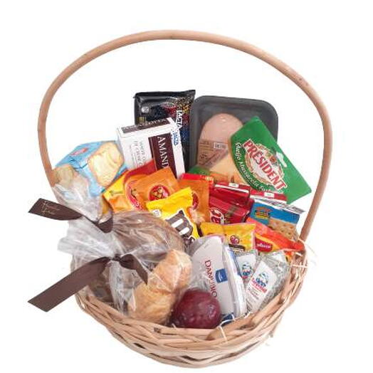 Cesta De Cafe Com Guloseimas