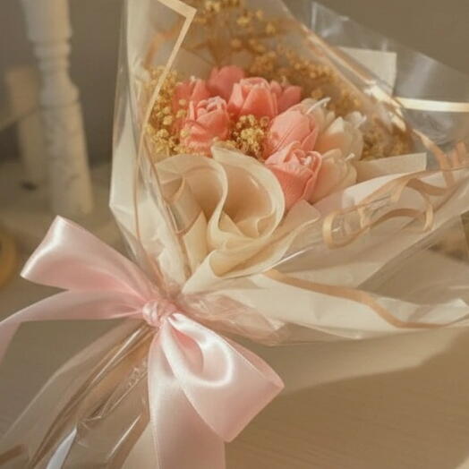 Buquê de Flores em Vela Aromatica