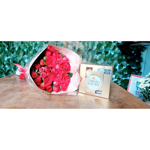 Buquê de Rosas Spray Vermelha