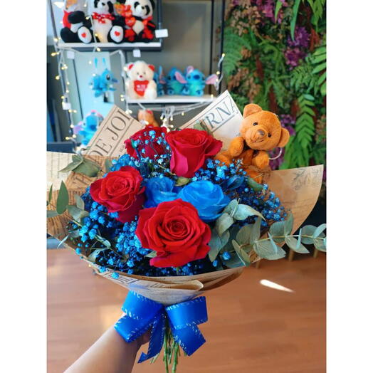 Buquê Romance Azul