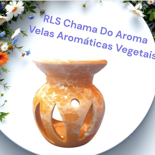 Kit Difusor Rechaud Cerâmica Pastilhas Aromaticas Vegetais