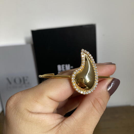 Bracelete semijoia gota