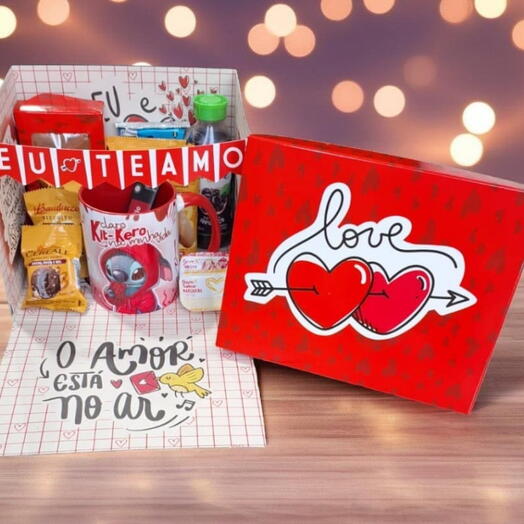 Cafe da Manhã Surpesa "Eu te Amo" - Presente Namorados