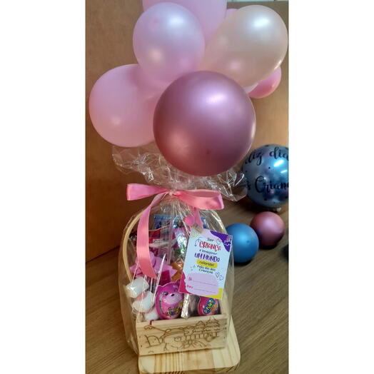 Cesta Colorindo Sonhos - Rosa ou Azul