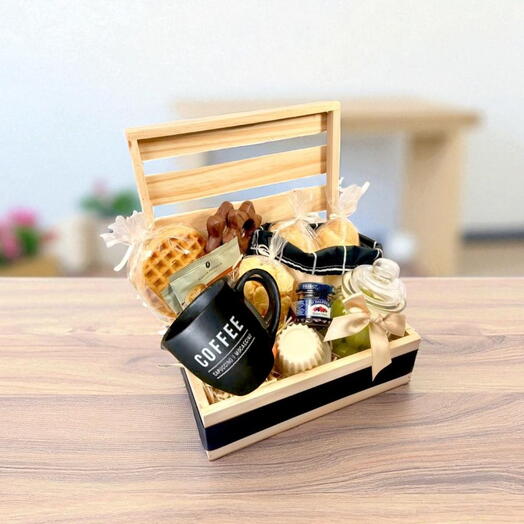 Cesta de cafe da manhã - Rustica Black