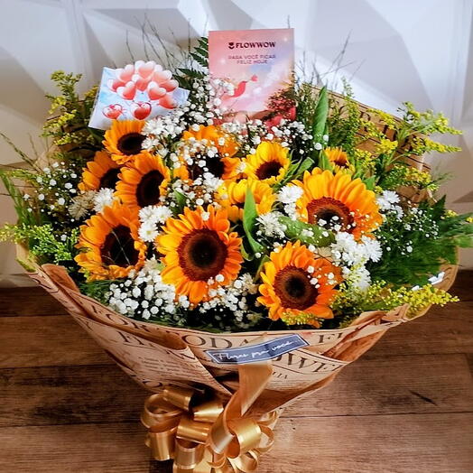 Buquê de 10 Girassois