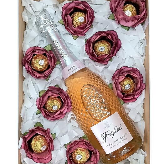Freixenet Italian Rose e Flores de bombons