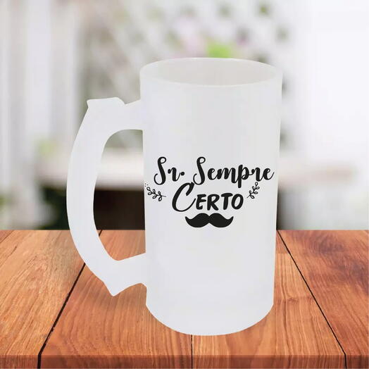 Caneca de Chopp " Sr Sempre Certo"
