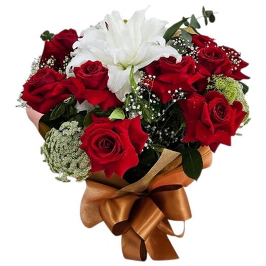 Rosa Colombiana com Lirio Dobrado