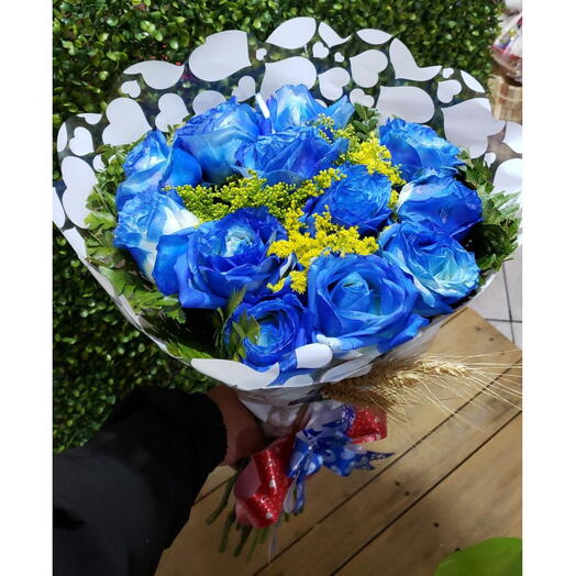 Buquê Flores Azuis