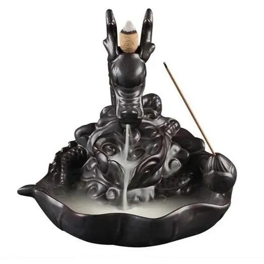 Incensario Dragão Guardião Cascata de Fumaça