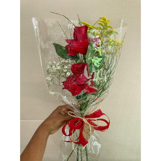 Buquê com Duas Rosas